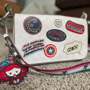 Coach x MARVEL purse, Spider-Man, captain America bag disney